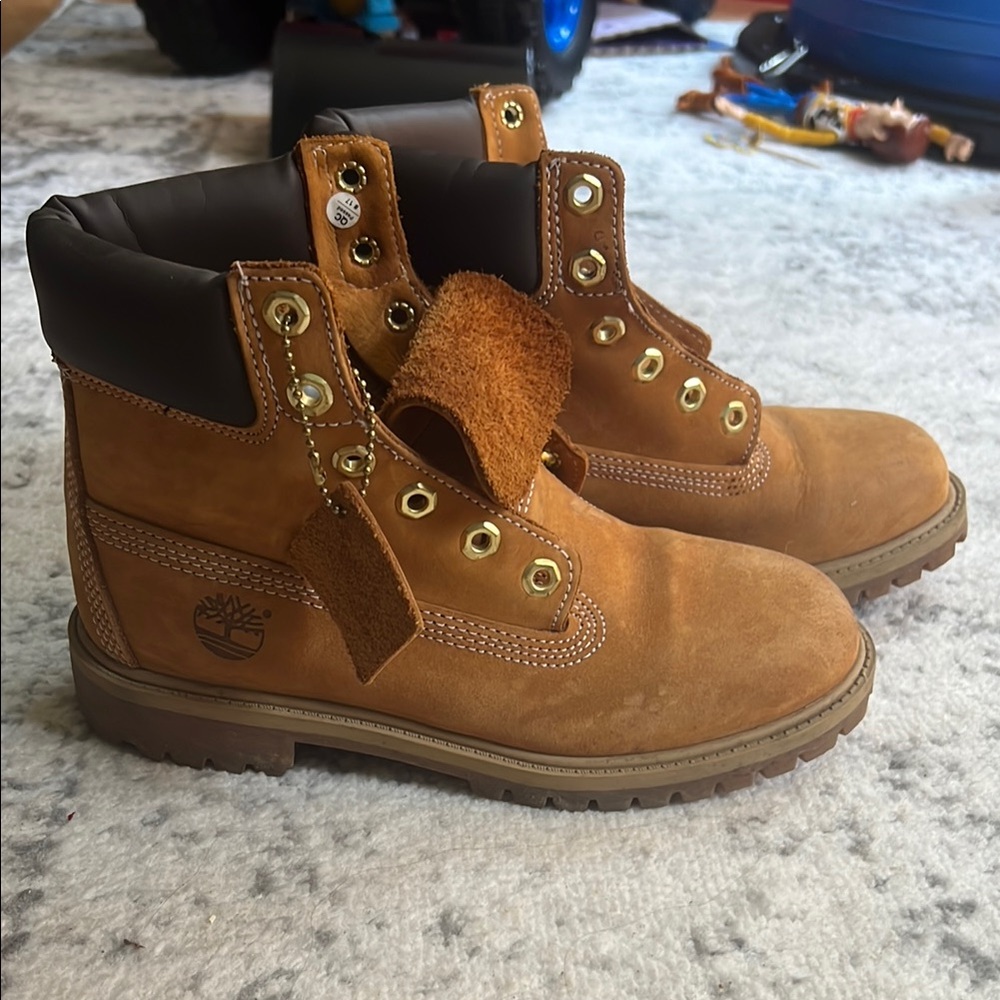 Timberland Kids Brown Leather Boots